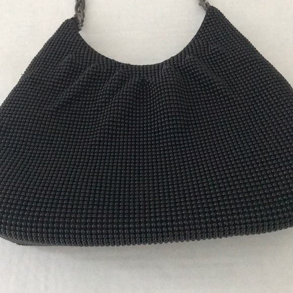 - WHITING & DAVIS BLACK METAL BEAD BAG - Picture 11 of 12